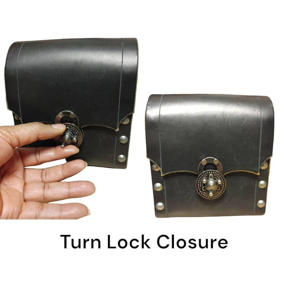 Custom Made, Hand Crafted Convertible Crossbody Genuine Leather Black - Picture 4 of 9